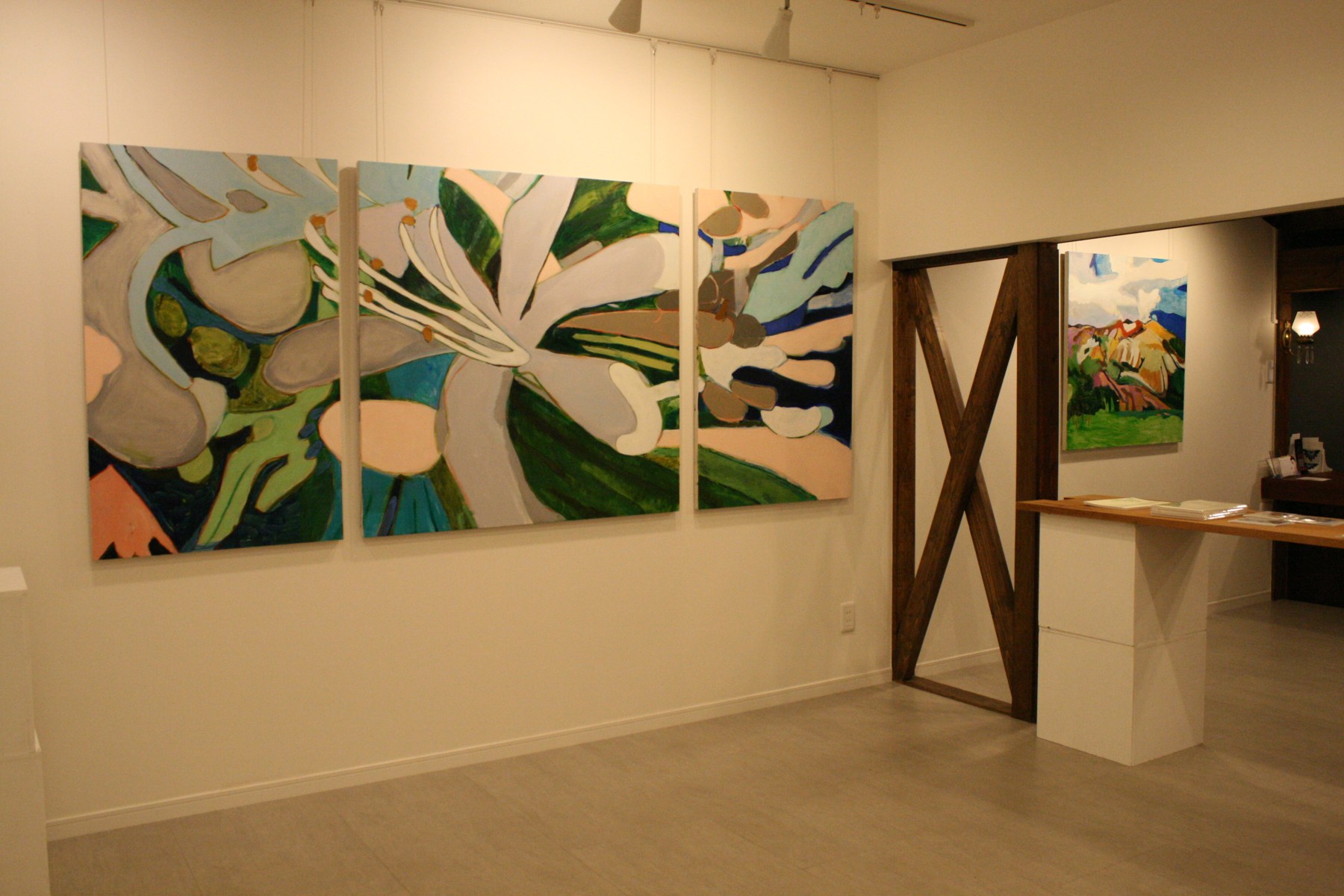 木陰のラケット 展示風景