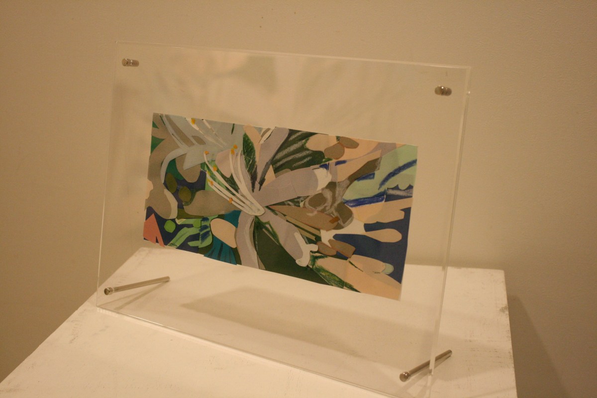 紙のコラージュ（花）