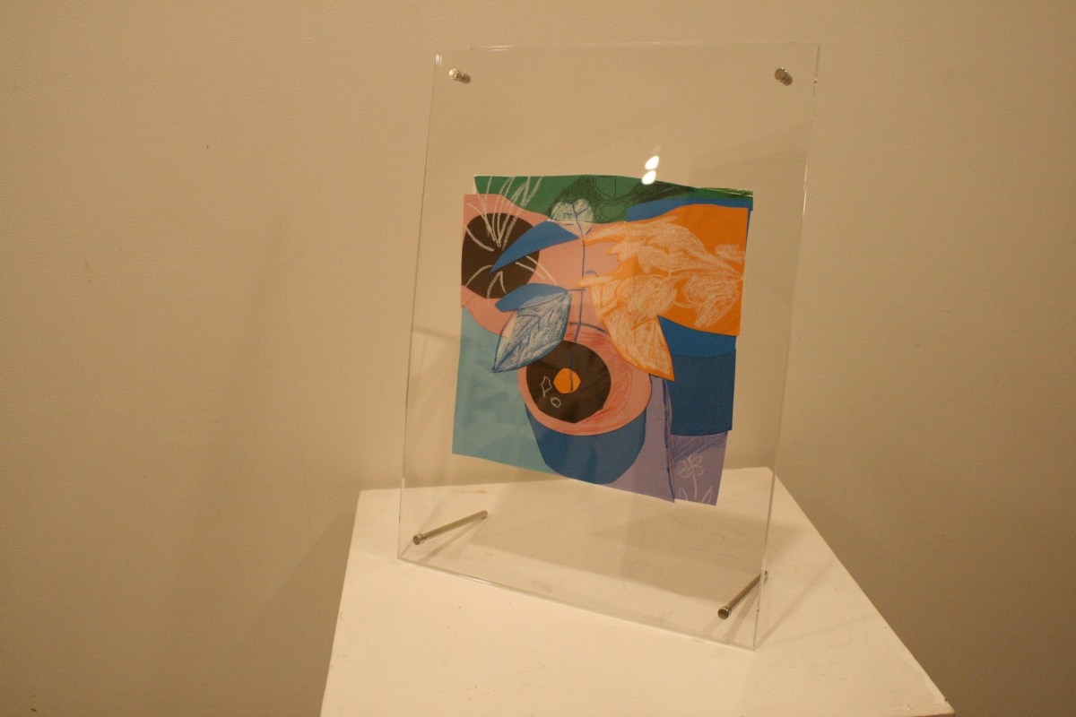 紙のコラージュ（植木）